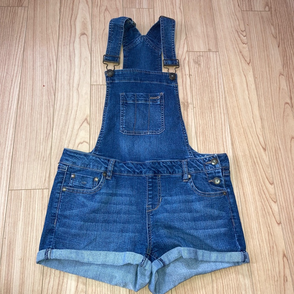 Jean short overalls